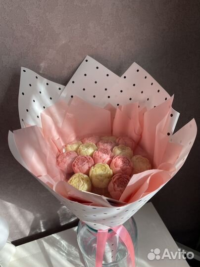 Букет из шоколадных пионов