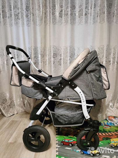 Коляска-трансформер Babyton Pillo OX Grey-Beige
