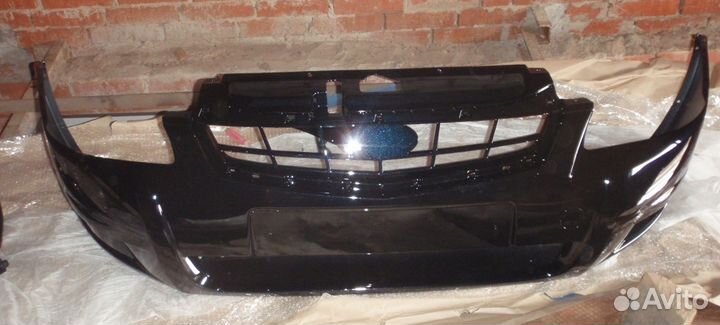 Лада приора 2 бампер передний цвет графитовый