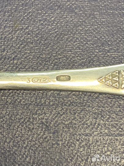 Набор кофейных серебряных ложек. 875 пробы