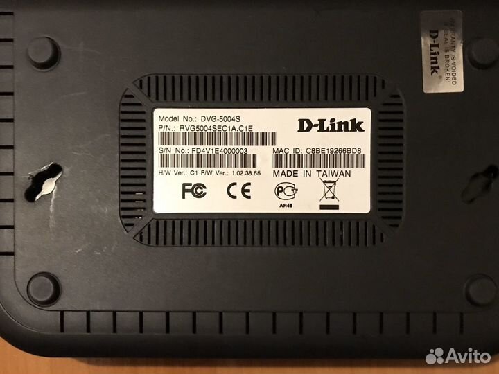 Шлюз D-Link DVG5004S с 4 FXS-портами, 1 WAN-портом