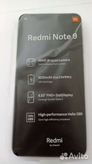 Телефон Xiaomi redmi note 9