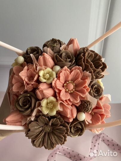 Букет из шоколадных цветов