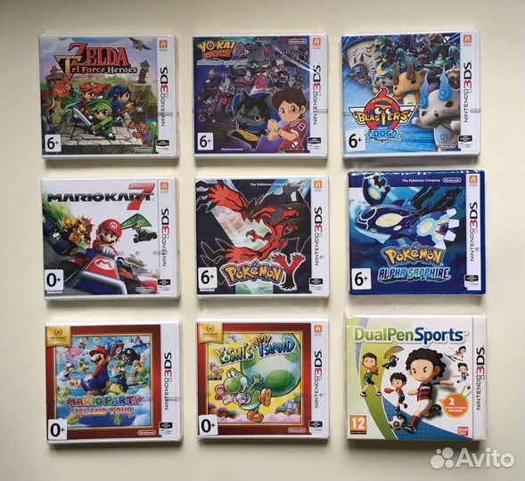 Игры Nintendo 3DS Pokemon / Zelda / Yo-Kai Watch