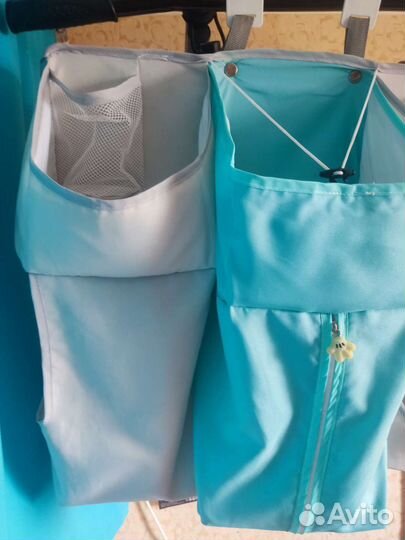 Органайзер на кроватку, карманы подвесные, холдер