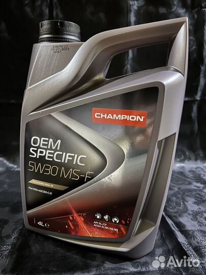 Моторное масло champion OEM specific 5W-30 MS-F 4л