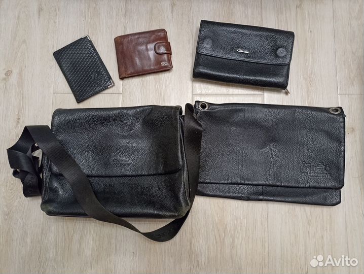 Мужские сумки, барсетка, кошелек из кожи