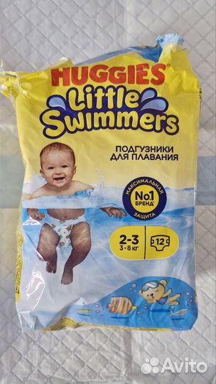 Трусики для плавания huggies little swimmers 2-3