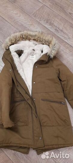 Парка Zara зимняя для девочки