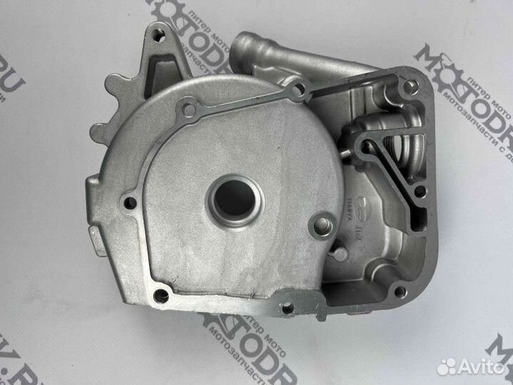 Крышка картера GY6-50 двиг.прав. (маслощуп) QT-4