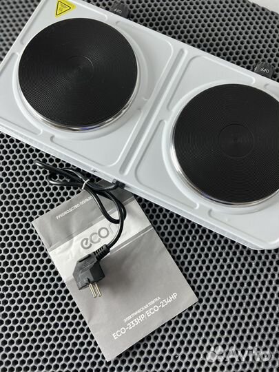 Электрическая настольная плита 2 конф 2000Вт новая