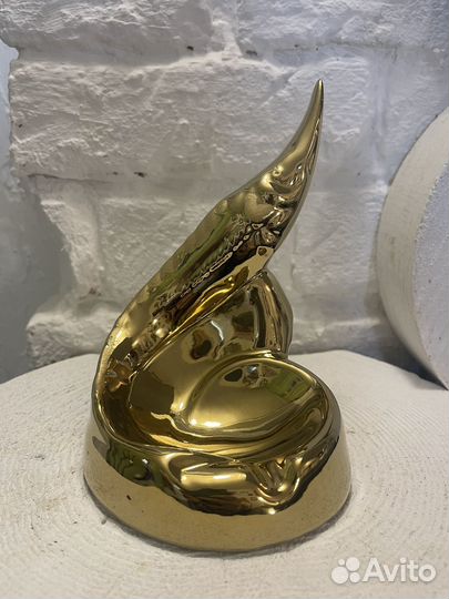 Икорница / Статуэтка рыба. Керамика СССР