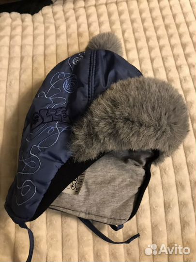 Шапка ушанка детская размер 44