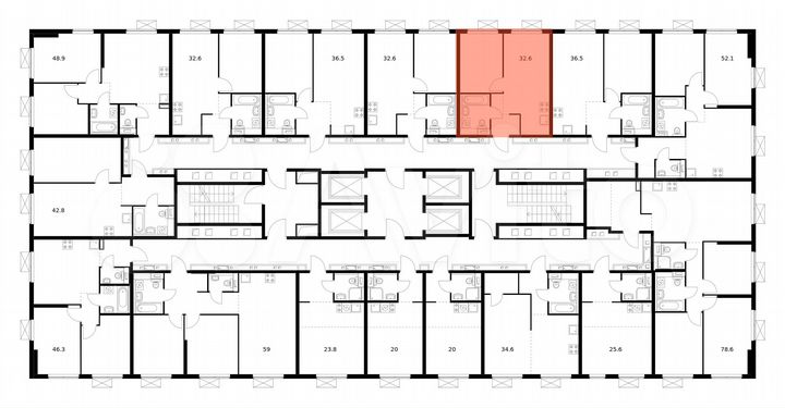 1-к. квартира, 32,6 м², 16/33 эт.