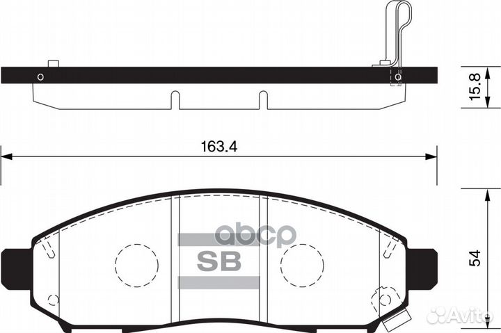 Колодки тормозные nissan navara/pathfinder 2.5D