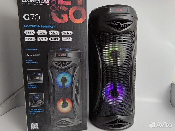 Bluetooth Колонка Defender G70 Black