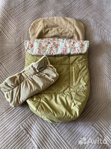 Чехол на ножки в коляску с муфтой для рук