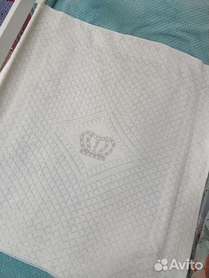 Плед детский вязаный