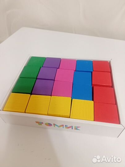 Кубики деревянные томик 1+,2+,3+