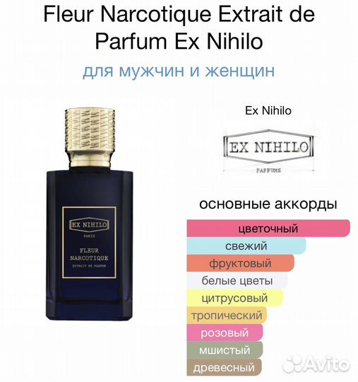 Ex nihilo fleur narcotique extrait 100мл