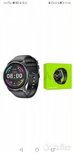 Спортивные умные часы Hoco Y4 Smart watch черные