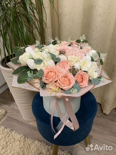 Букет из мыльных роз, букеты к дню рождения