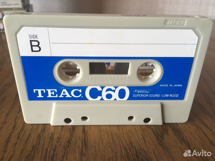 Аудиокассеты редкие Teac С60 Low Noise