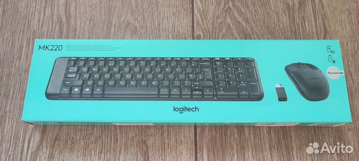 Клавиатура+мышь беспроводные Logitech MK220
