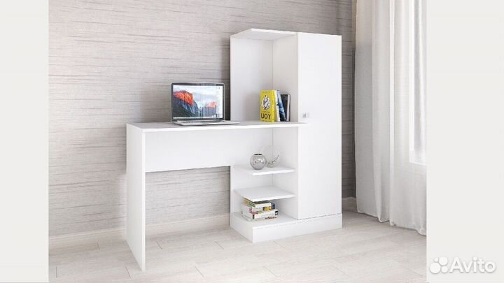 Компьютерный стол Квартет 6 белый