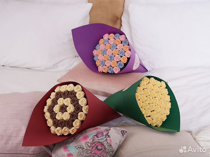 Букет шоколадных роз 37 шт