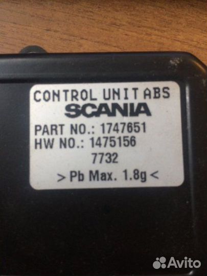 Блок abs Scania