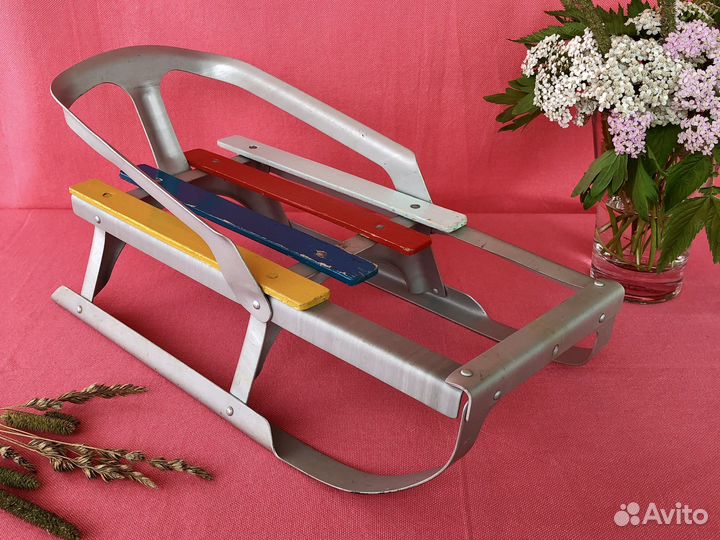 Санки для кукол СССР 80-х гг. Винтажные санки