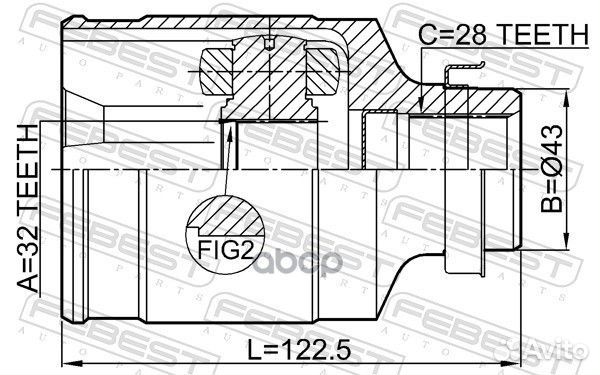 Шрус 0511MZ5RH Febest