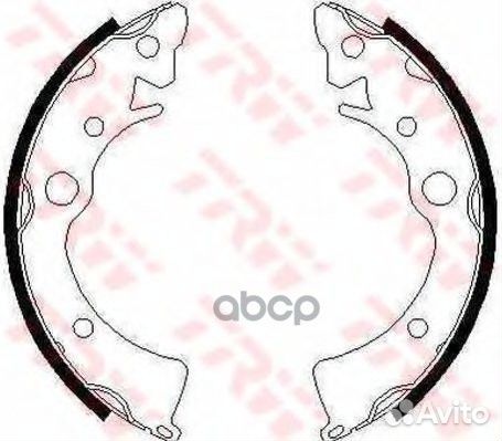 Колодки тормозные барабанные задн honda: civic