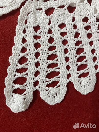 Кружевной воротник белый длина 42 см