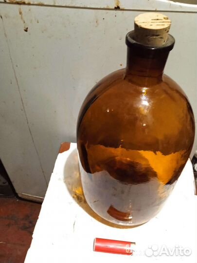 Бутыль стеклянная 5 л и др. под вино, чачу