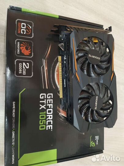 Видеокарта Gigabyte GeForce GTX 1050 OC 2 Gb