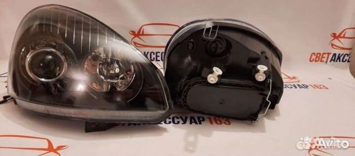 Фары на priora c B LED линзой