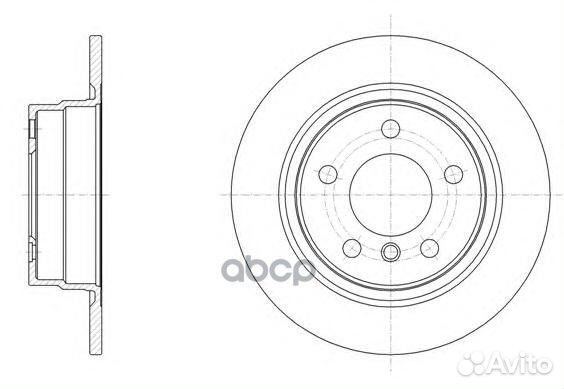Диск торм. задн. BMW 1 serie 6145000 Road house
