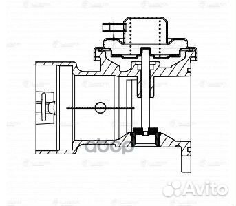 Клапан EGR VW Transporter T5 (03) 1.9D (lveg