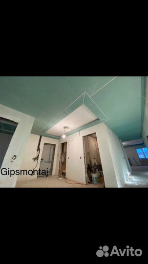 Гипсокартонщик, потолки, перегородки