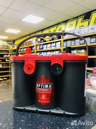 Аккумулятор Optima RED 50Ah 1000A боковые клеймы н