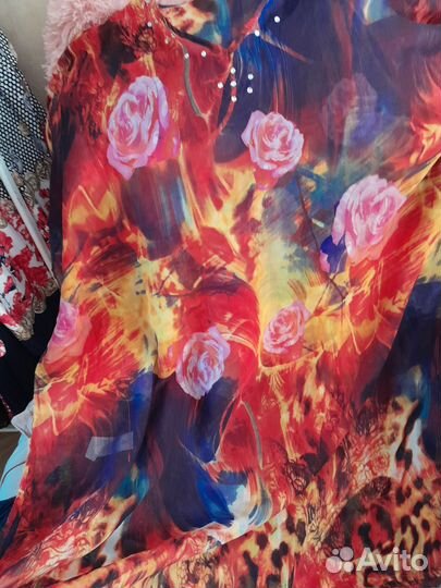 Платье туника пляжное на размер 52-54