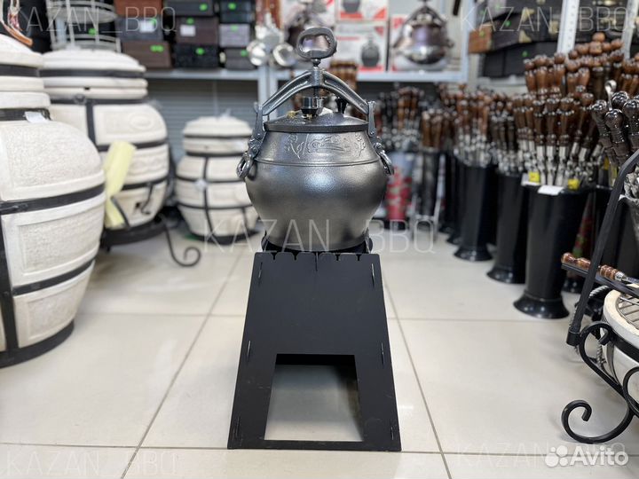 Печь походная с афганским казаном