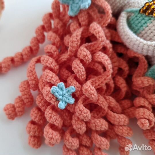 Русалка - интерьерная вязаная кукла амигуруми