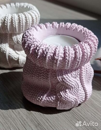 Подсвечник для чайной свечи/подсвечник мешочек