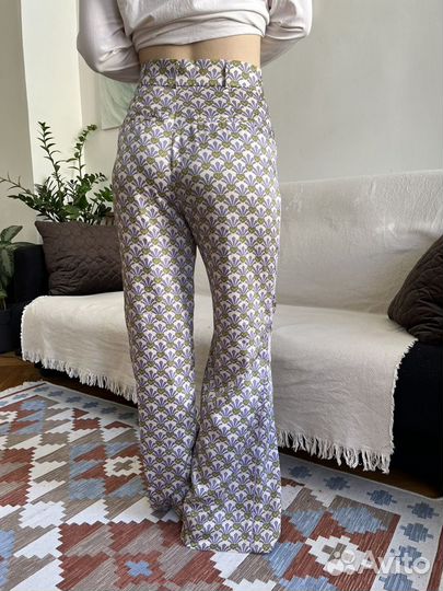 Брюки женские легкие с принтом оригинал Zara