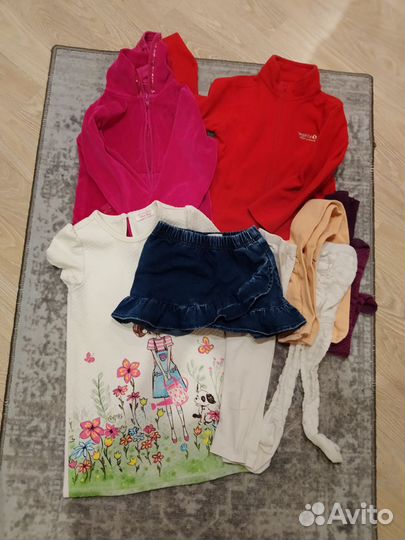 Вещи пакетом для девочки 4-5 лет, 104