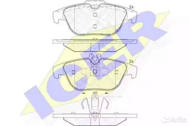 Колодки задние Mercedes W204 X204 181900