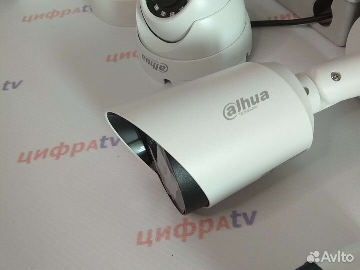 Комплект видеонаблюдения 4Мп Dahua 5 камер zoom